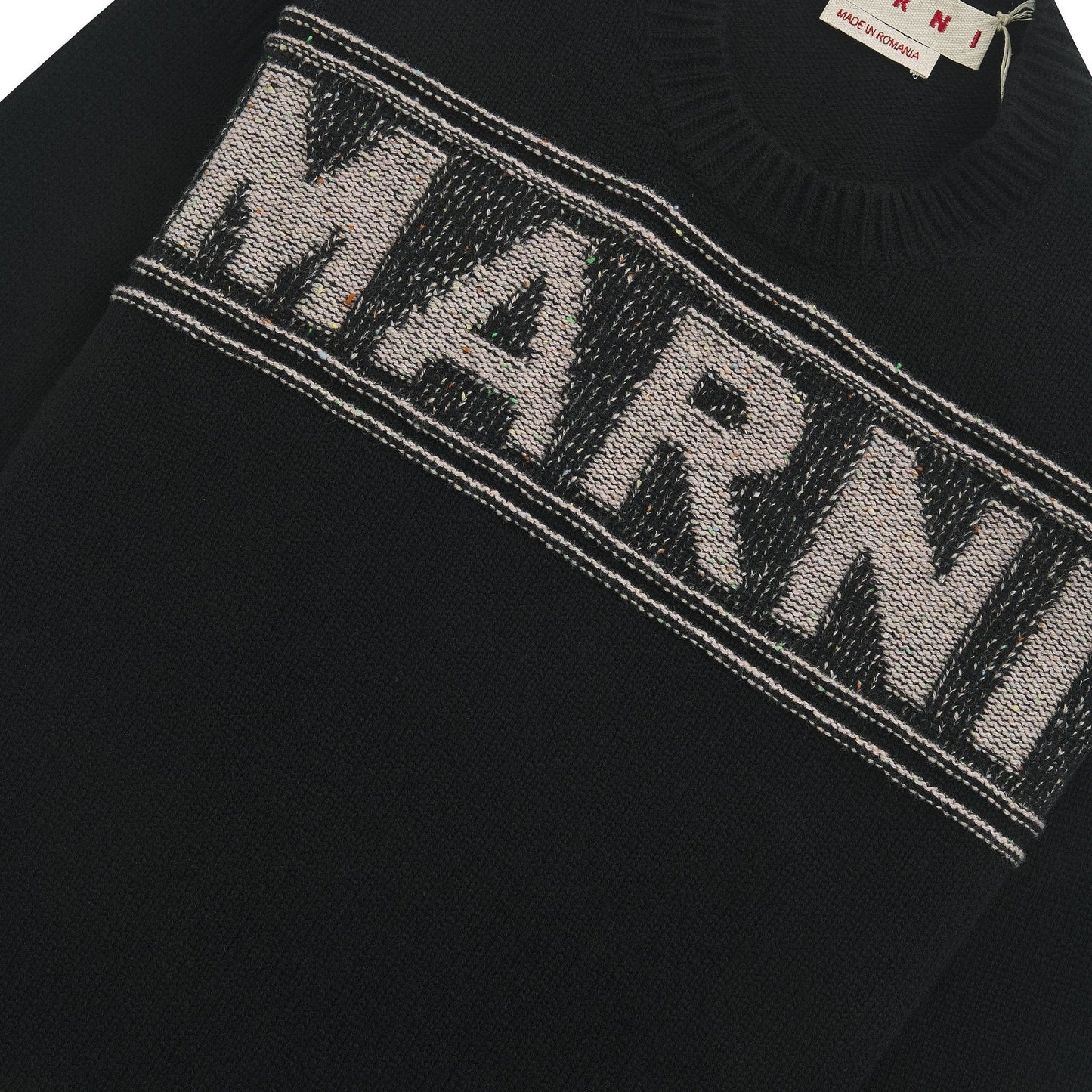 Roundneck Logo Sweater | Black