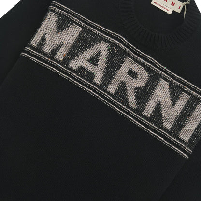 Roundneck Logo Sweater | Black