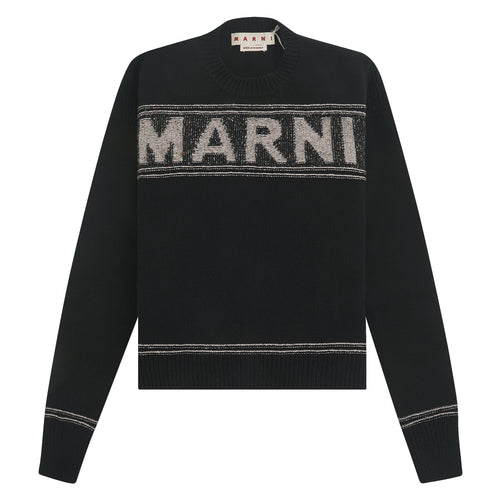 Roundneck Logo Sweater | Black