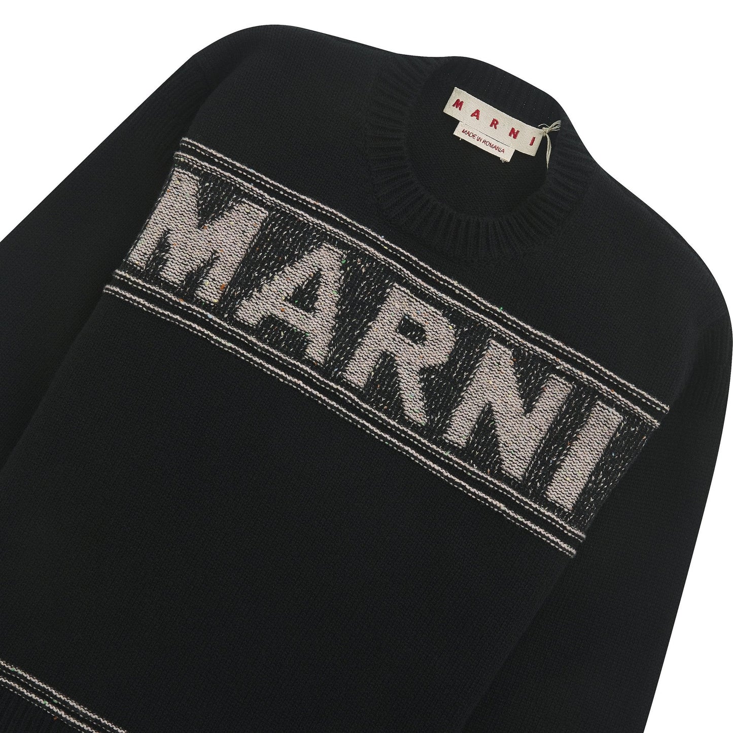 Roundneck Logo Sweater | Black