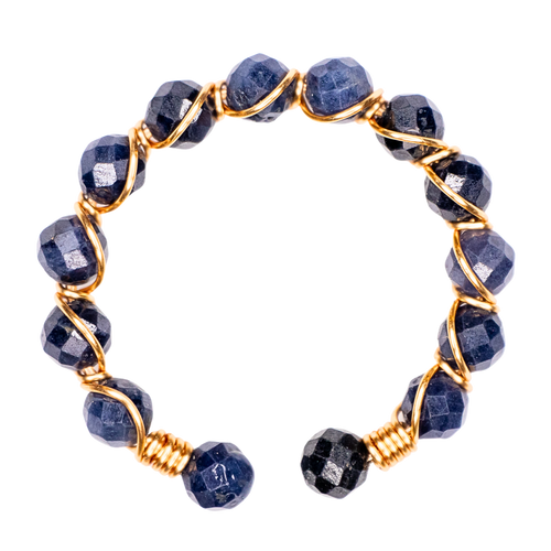 Blue Sapphire Crystal Ring