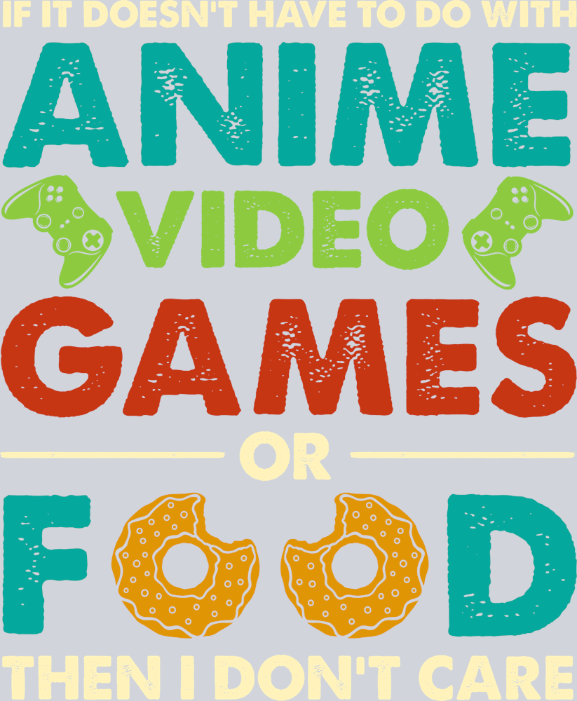 Anime Video Games Food Color - STK00269 (DTF Transfers)