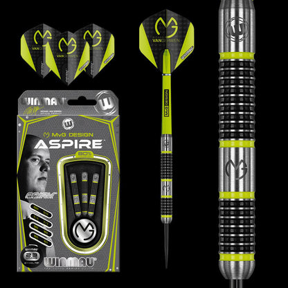 WINMAU MVG Aspire Darts - 80% Tungsten - 25g