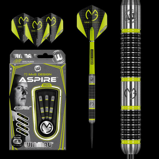WINMAU MVG Aspire Darts - 80% Tungsten - 25g